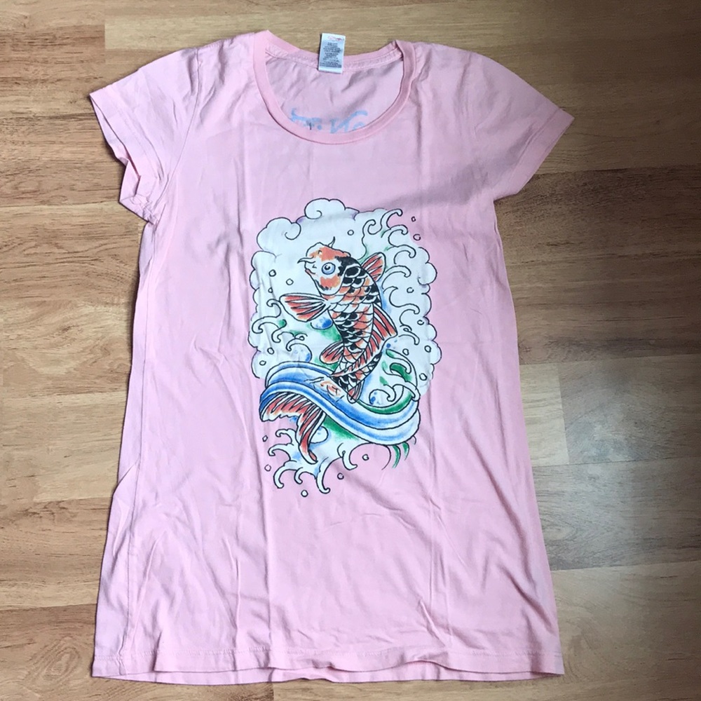 Koi fish Ed Hardy by Christian Audigier t shirt